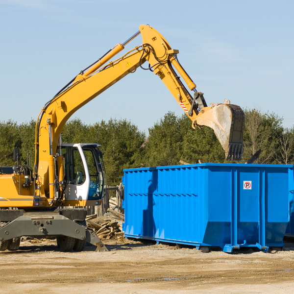 what happens if the residential dumpster is damaged or stolen during rental in Hancock County IN